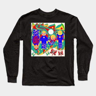 aztec pattern in brick mask soccer team ecopop Long Sleeve T-Shirt